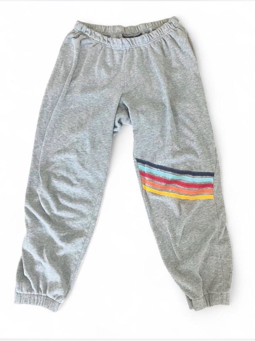 Vanilla Star Grey Joggers with Multicolor Stripe
